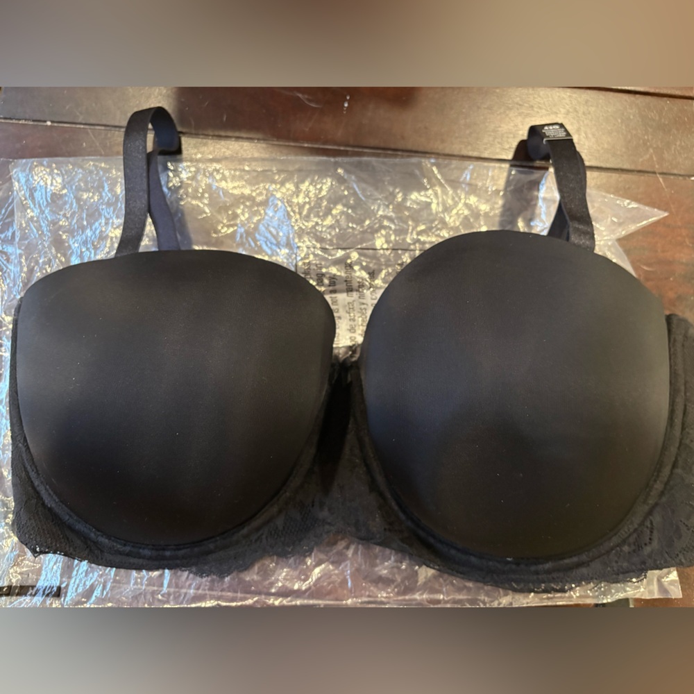 Torrid NWT Black Multi-Way Bra with Lace